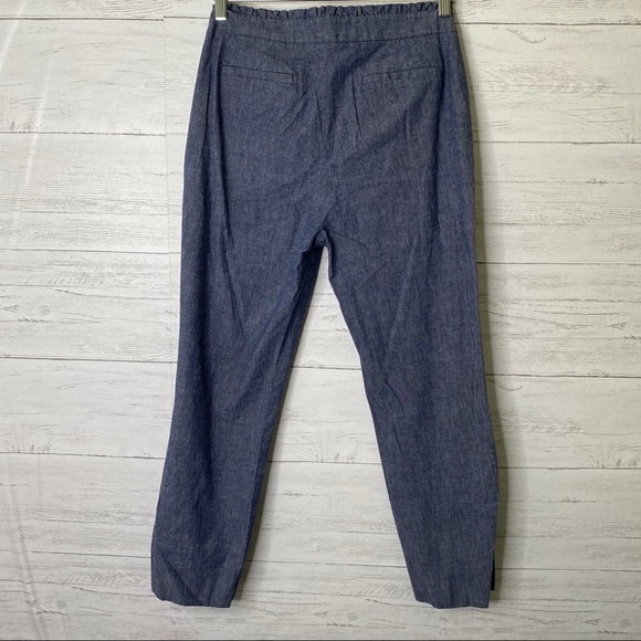 J crew cropped ruffle edge denim pants - Picture 7 of 7